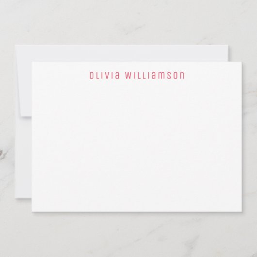 Niedlich rosa Erdbeere Mitteilungskarte (Vorderseite)