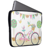 Niedlich rosa Fahrrad Laptopschutzhülle (Vorne Rechts)