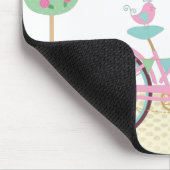 Niedlich rosa Fahrrad Mousepad (Ecke)