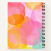 Niedlich rosa Farbe benutzerdefinierte Skriptmonog Notizblock (Rückseite)