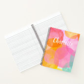 Niedlich rosa Farbe benutzerdefinierte Skriptmonog Notizblock (Innenseite)