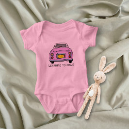 Niedlich rosa Figaro Car Figarations Baby Bodysuit Baby Strampler