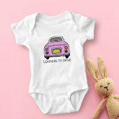 Niedlich rosa Figaro Car Figarations Baby Bodysuit Baby Strampler