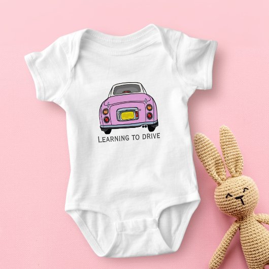 Niedlich rosa Figaro Car Figarations Baby Bodysuit Baby Strampler