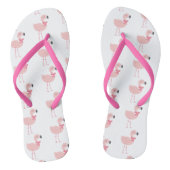 Niedlich rosa Flamingo Cartoon Pattern Badesandalen (Fußbett)