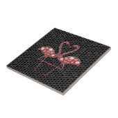 Niedlich rosa Flamingo Fliese (Seite)