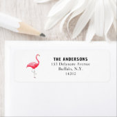 Niedlich rosa Flamingo Hand-Illustrierte Rücksende (Insitu)