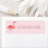 Niedlich-rosa Flamingo-Illustration auf rosa (Insitu)