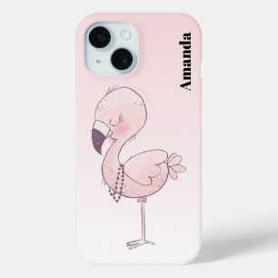 Niedlich-rosa-Flamingo-Illustration Case-Mate iPhone Hülle