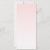 Niedlich-rosa-Flamingo-Illustration Einladung (Rückseite)