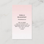 Niedlich-rosa-Flamingo-Illustration Visitenkarte (Rückseite)