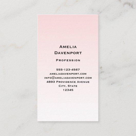 Niedlich-rosa-Flamingo-Illustration Visitenkarte (Rückseite)