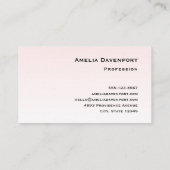 Niedlich-rosa-Flamingo-Illustration Visitenkarte (Rückseite)