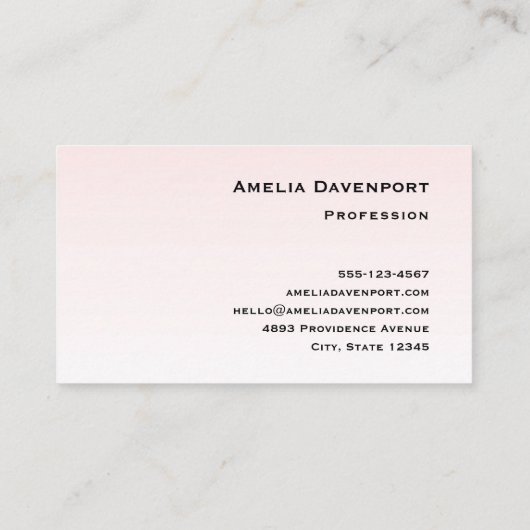 Niedlich-rosa-Flamingo-Illustration Visitenkarte (Rückseite)