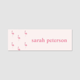 Niedlich rosa Flamingo individuelle Name pink Namensschild