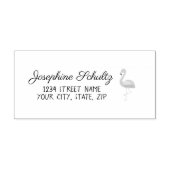 Niedlich-rosa-Flamingo-Label Gummistempel (Prägung)