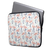 Niedlich rosa Flamingo Laptopschutzhülle (Vorderseite Links)