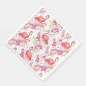 Niedlich rosa Flamingo Muster Party Papierserviett Serviette (Ecke)