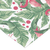 Niedlich rosa Flamingo-Mustertisch Großer Tischläufer (Ecke)