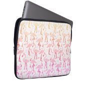 Niedlich rosa Flamingo Notebook-Ärmel Laptopschutzhülle (Vorne Rechts)