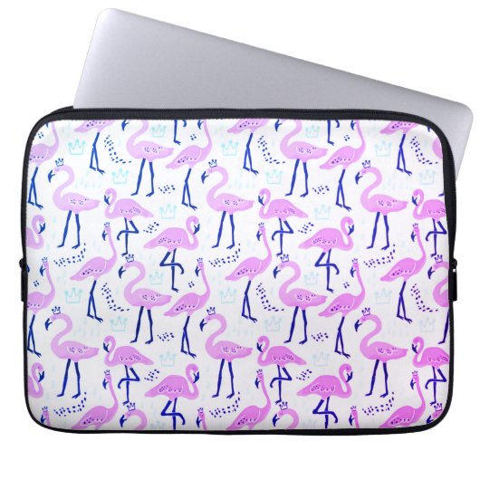 Niedlich rosa Flamingo Notebook-Ärmel Laptopschutzhülle (Vorderseite)
