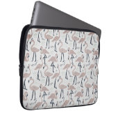Niedlich rosa Flamingo Notebook-Ärmel Laptopschutzhülle (Vorne Rechts)