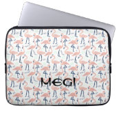 Niedlich rosa Flamingo Notebook-Ärmel Laptopschutzhülle (Vorderseite)