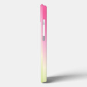 Niedlich rosa Flamingo Ombre Streifen Case-Mate iPhone Hülle (Rückseite / Links)