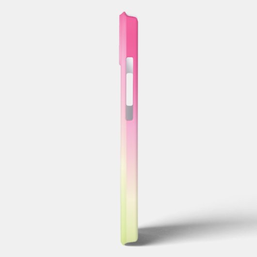 Niedlich rosa Flamingo Ombre Streifen Case-Mate iPhone Hülle (Rückseite / Links)