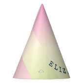 Niedlich rosa Flamingo Ombre Streifen Partyhütchen (Links)