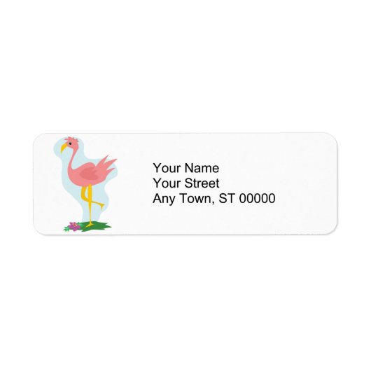 niedlich rosa Flamingo stehend im Garten (Vorne)