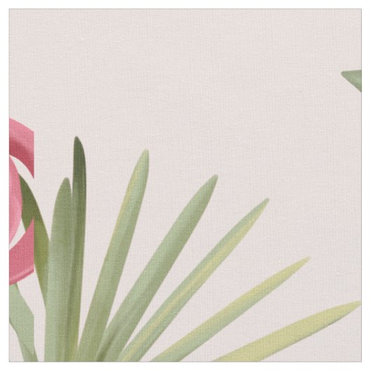 Niedlich rosa Flamingo Stoff (Nahaufnahme)