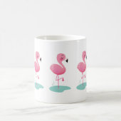 Niedlich-rosa-Flamingo-Tasse Kaffeetasse (Mittel)