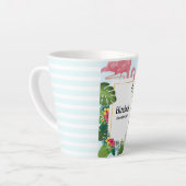 Niedlich rosa Flamingo tropisches Thema Milchtasse (Linke Ecke)