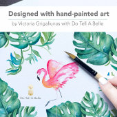 Niedlich rosa Flamingo Tropisches Wasser