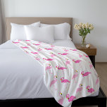 Niedlich rosa Flamingos Fleecedecke<br><div class="desc">Trendy und schicke rosa Flamingos Muster. Kunst nach Kirchenklirst.</div>