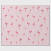 niedlich-rosa Flamingos Geschenkpapier (Flach)