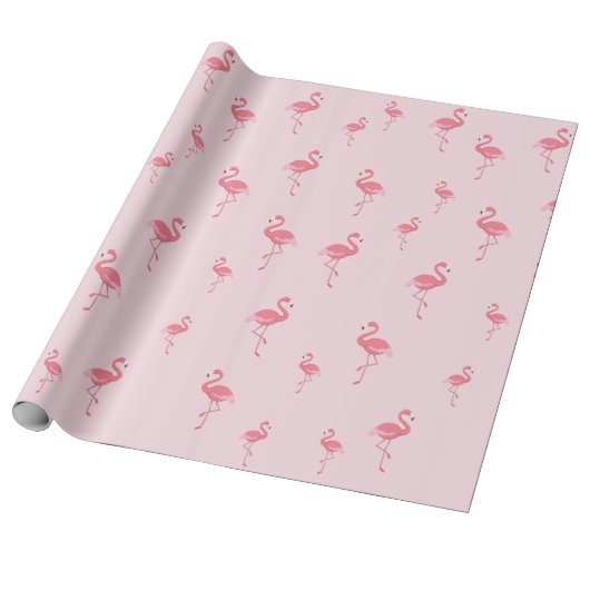 niedlich-rosa Flamingos Geschenkpapier (Ungerollt)