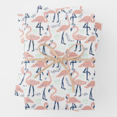 Niedlich rosa Flamingos Geschenkpapier Set (Beispiel)