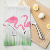 Niedlich-rosa-Flamingos-Illustration Handtuch (Viertel Falte)