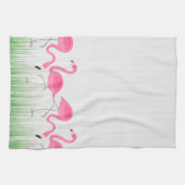 Niedlich-rosa-Flamingos-Illustration Handtuch (Horizontal)