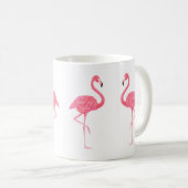 Niedlich-rosa Flamingos-Illustration Kaffeetasse (VorderseiteRechts)