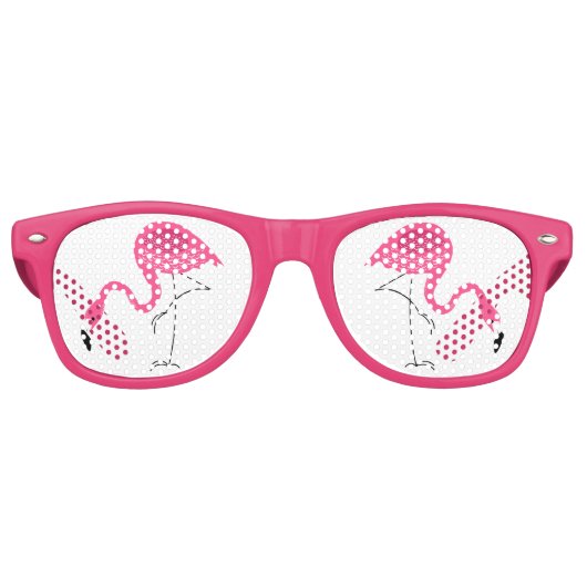 Niedlich-rosa-Flamingos-Illustration Sonnenbrille (Vorderseite)