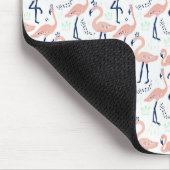 Niedlich rosa Flamingos Mousepad (Ecke)