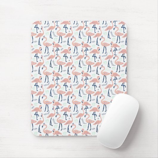 Niedlich rosa Flamingos Mousepad (Mit Mouse)
