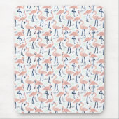 Niedlich rosa Flamingos Mousepad (Vorne)