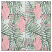 Niedlich rosa Flamingos Palm Leafe Muster Stoff (Muster)