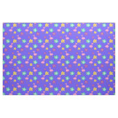Niedlich rosa Flamingos und Blume Blau Stoff (Fat Quarter (45,7 x 55,9 cm))