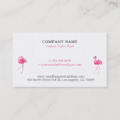 Niedlich rosa Flammen Personalisiert Visitenkarte (Rückseite)