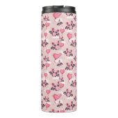 Niedlich-rosa Fledermäuse und Herz Thermosbecher (Rückseite)